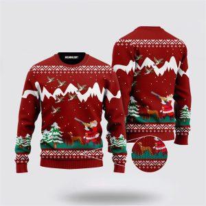 Santa Claus Sweater, Duck Hunting Cute Santa&hellip;