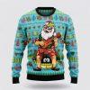Santa Claus Sweater, Hawaiian Santa Claus Mele Kalikimaka Sunset Ugly Christmas Sweater, Santa Claus Outfit History