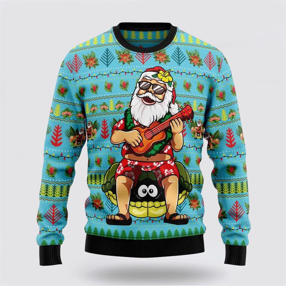 Santa Claus Sweater, Hawaiian Christmas Santa Claus Ugly Christmas Sweater, Santa Claus Outfit History