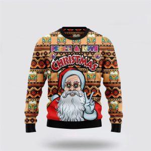 Santa Claus Sweater, Hippie Santa Claus Peace&hellip;