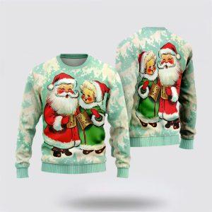 Santa Claus Sweater, Lovely Santa Couple Ugly&hellip;
