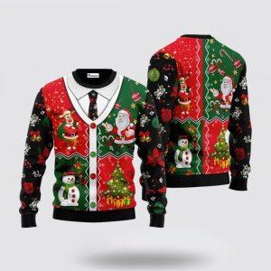 Santa Claus Sweater, Santa Claus Snowman Reindeer&hellip;