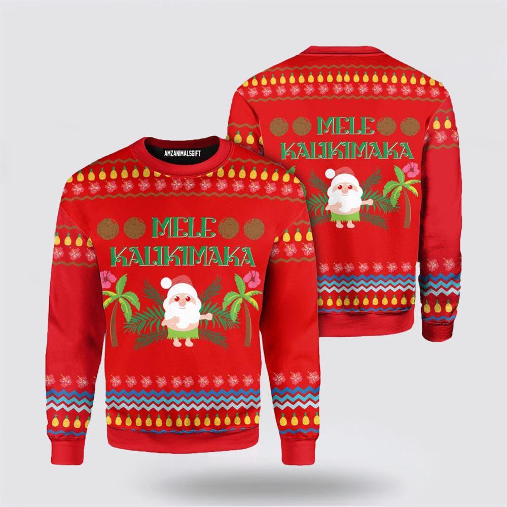 Santa Claus Sweater, Santa Clause Christmas Ugly Sweater, Mele Kalikimaka Ugly Sweater, Santa Claus Outfit History