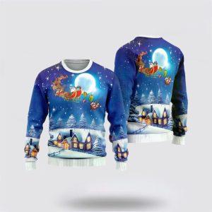 Santa Claus Sweater, Santa Sleigh Ugly Christmas&hellip;