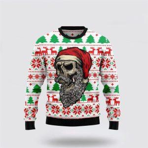Santa Claus Sweater, Skull Santa Claus Costume&hellip;