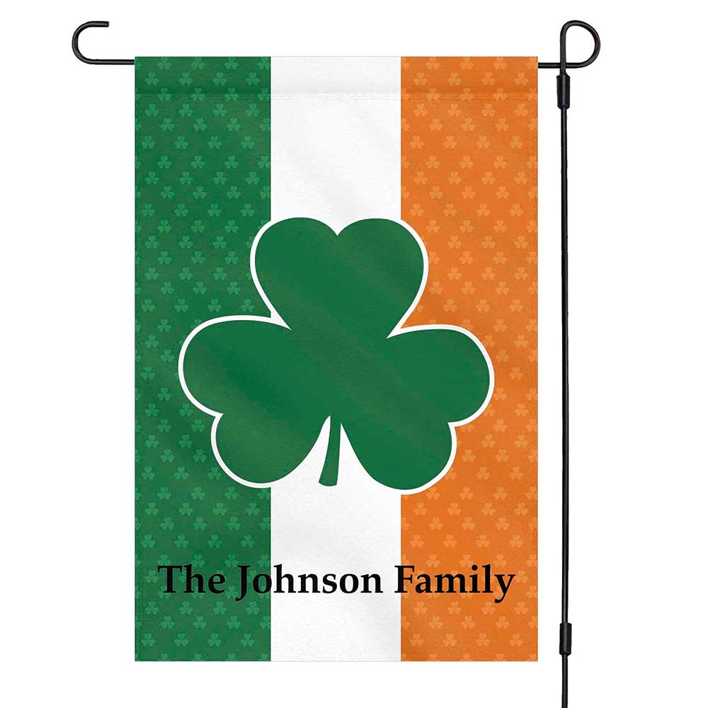 St Patrick’s Day Flag, St Patricks Day Custom Green Garden Flag, St Patrick’s Day Garden Flag