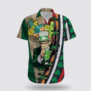 St Patrick’s Day Hawaiian Shirt, Drink Beer Saint Patrick’s Day Hawaiian Shirt, St Patricks Day Shirts