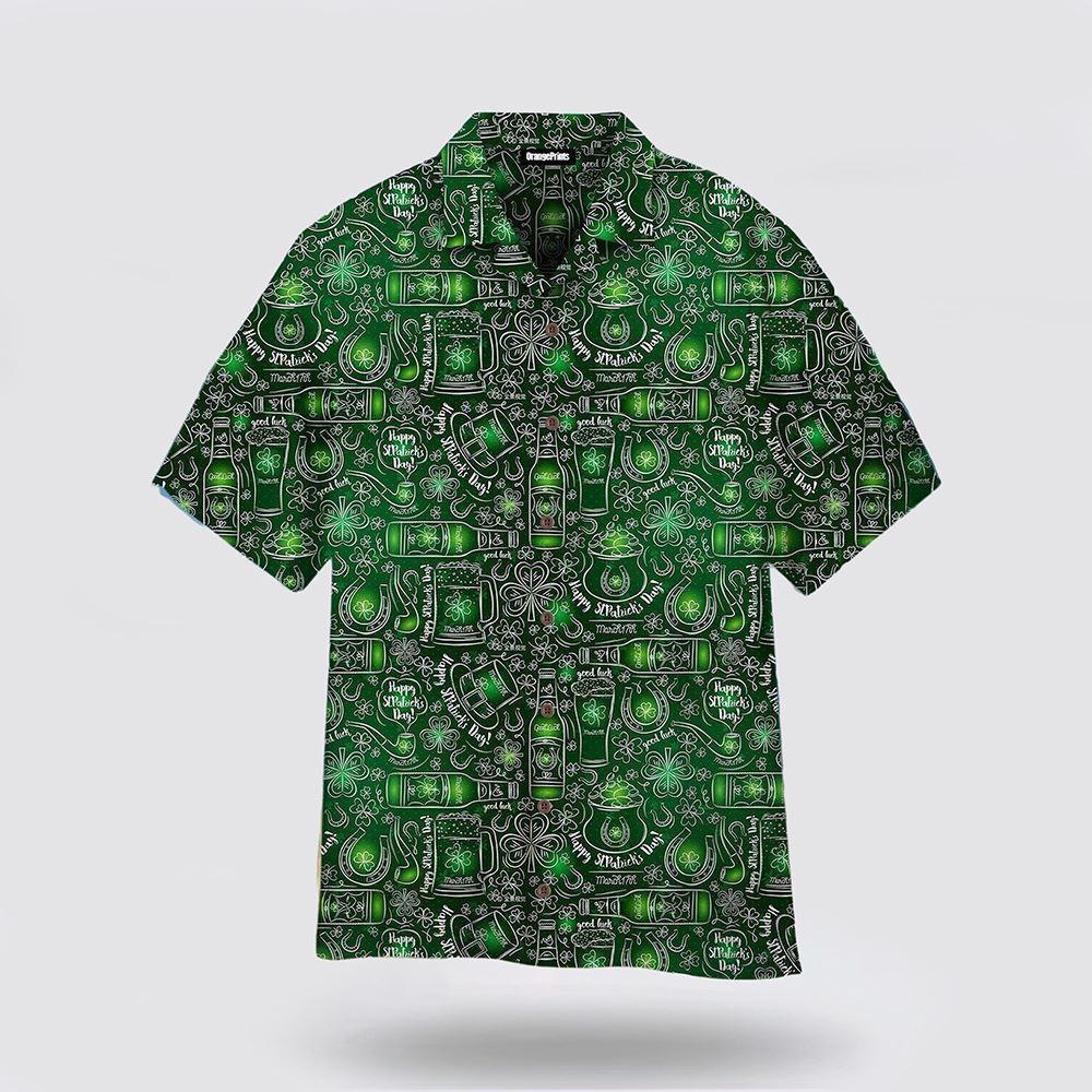 St Patrick’s Day Hawaiian Shirt, Happy Saint Patrick’s Day Hawaiian Shirt, St Patricks Day Shirts