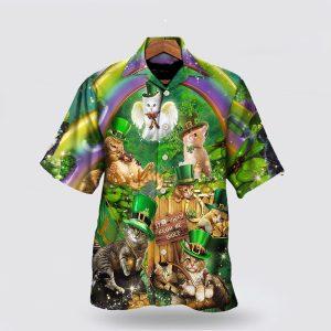 St Patrick’s Day Hawaiian Shirt, Irish Cat&hellip;