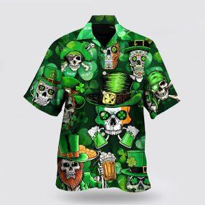 St Patrick’s Day Hawaiian Shirt, Irish Skull&hellip;