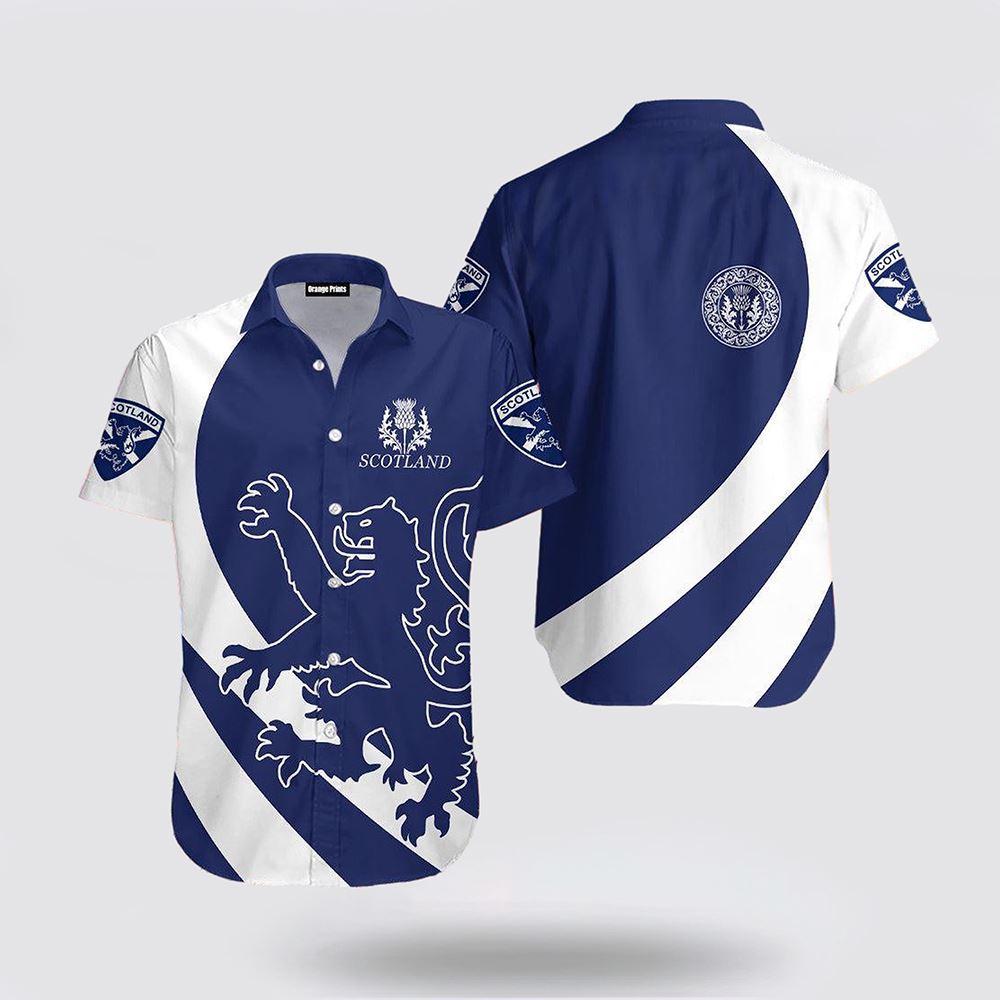 St Patrick’s Day Hawaiian Shirt, Scotland Royal Lion And Thistle Pullover St Patrick’s Day Hawaiian Shirt, St Patricks Day Shirts