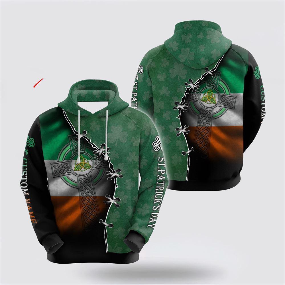St Patrick’s Day Hoodie, Customize Name Irish Saint Patrick Day 3D All Over Printed Unisex Shirt Hoodie, St Patricks Day Shirts