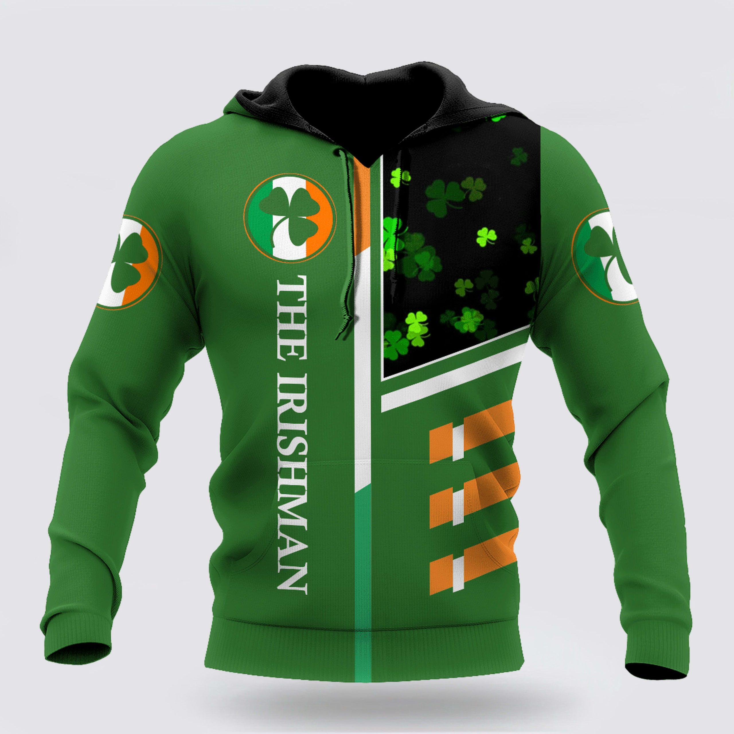St Patrick’s Day Hoodie, Irish American St Patrick Day Unisex Shirts, St Patricks Day Shirts