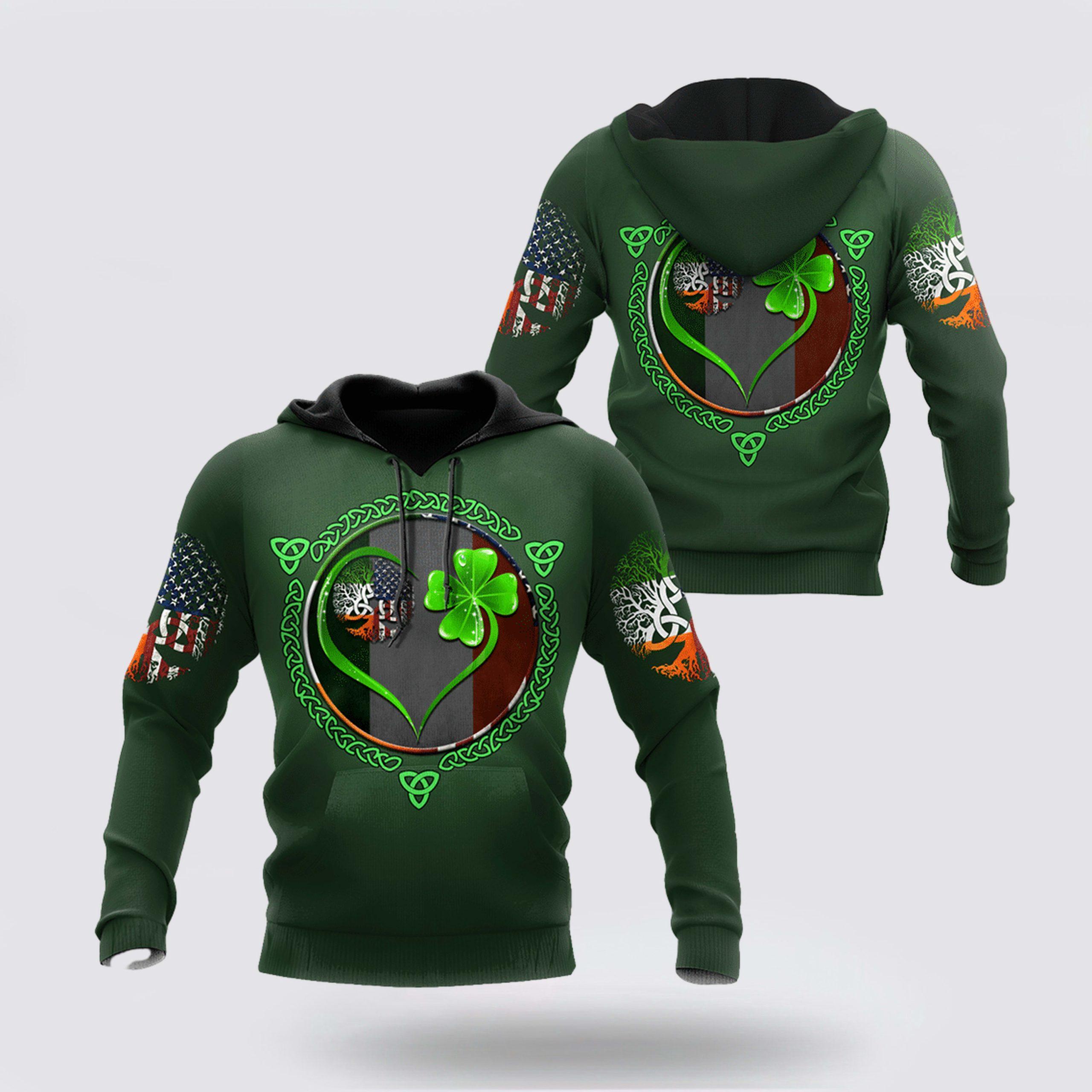 St Patrick’s Day Hoodie, Premium Irish Saint Patrick’s Day Printed Unisex Shirts TN, St Patricks Day Shirts