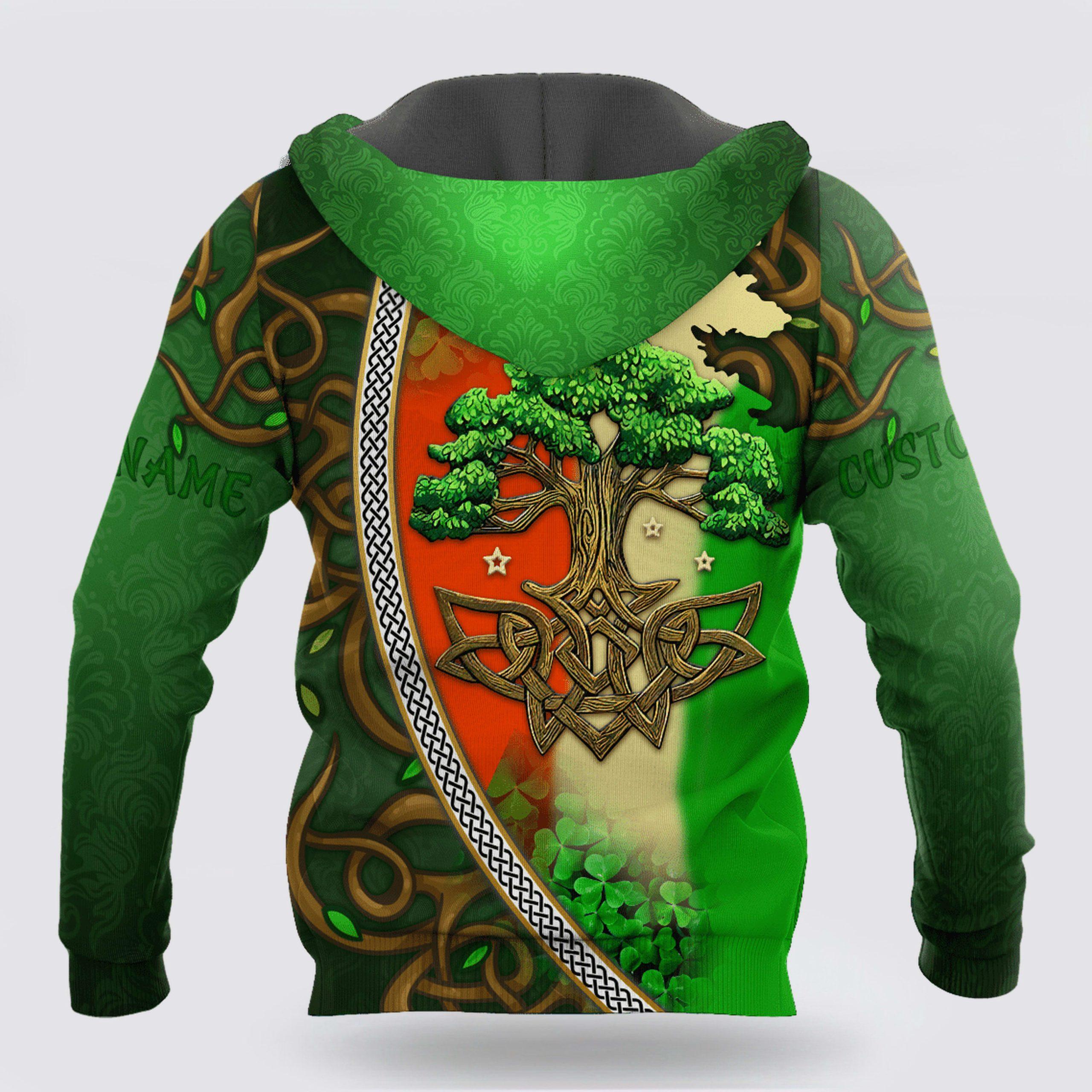 St Patrick’s Day Hoodie, Premium Personalized Name Irish Saint Patrick’s Day 3D All Over Printed Unisex Shirts, St Patricks Day Shirts
