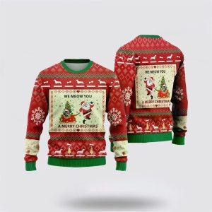 Ugly Christmas Cat Sweater, American Bobtail Ugly&hellip;
