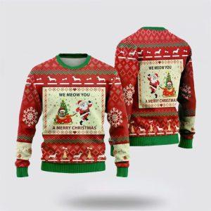 Ugly Christmas Cat Sweater, Munchkin Cat Ugly&hellip;