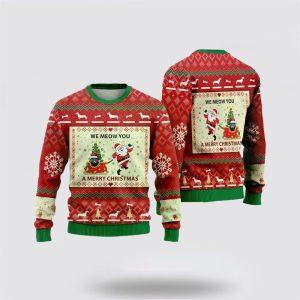 Ugly Christmas Cat Sweater, Russian Blue Ugly&hellip;