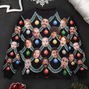Ugly Christmas Sweater Christmas Tinsel Ugliest Sweater Funny Silly Face Personalized Photo Ugly Sweater Best Ugly Christmas Sweater 2 kszjd8.jpg