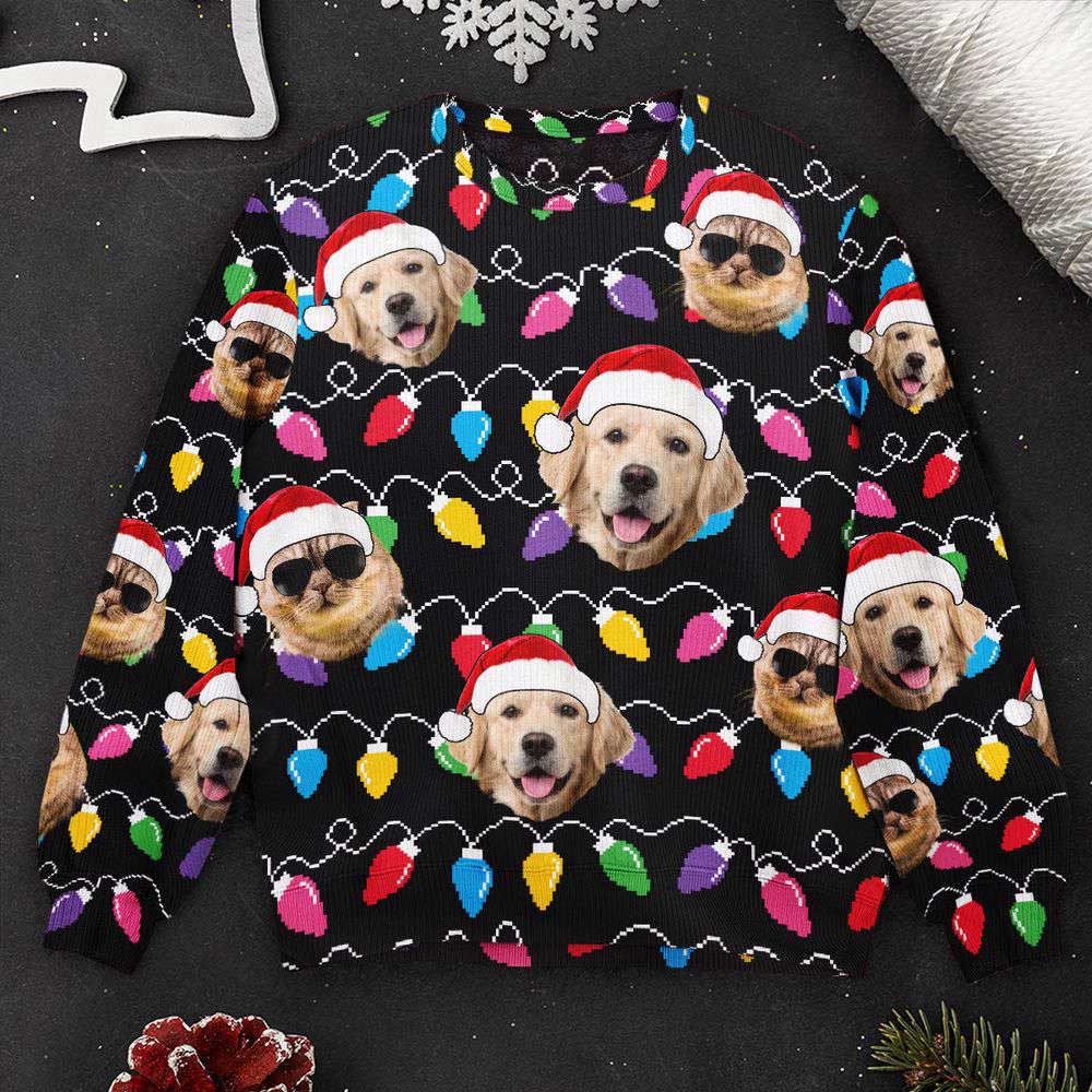 Ugly Christmas Sweater, Custom Face Christmas Family Pet Funny Xmas Leds, Personalized Photo Ugly Sweater, Best Ugly Christmas Sweater Ugly Christmas Sweater, Custom Face Christmas Family Pet Funny Xmas Leds, Personalized Photo Ugly Sweater, Best Ugly Christmas Sweater