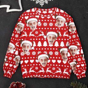 Ugly Christmas Sweater, Custom Face Christmas Family&hellip;