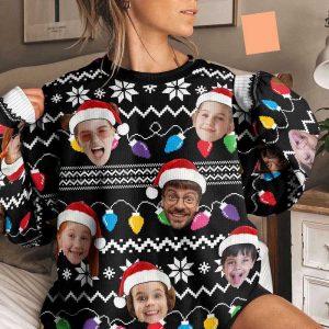 Ugly Christmas Sweater, Custom Faces Funny Christmas&hellip;