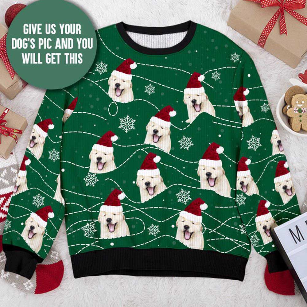 Ugly Christmas Sweater, Custom Your Puppy Photo Cute Funny Christmas Ugly Sweater Idea, Best Ugly Christmas Sweater Ugly Christmas Sweater, Custom Your Puppy Photo Cute Funny Christmas Ugly Sweater Idea, Best Ugly Christmas Sweater
