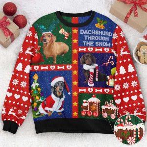 Ugly Christmas Sweater, Dachshund Through The Snow&hellip;