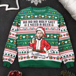 Ugly Christmas Sweater, Funny Santa Ho Ho&hellip;