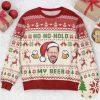 Ugly Christmas Sweater, Ho Ho Hole In One, Personalized Photo Ugly Sweater, Best Ugly Christmas Sweater