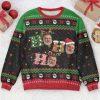 Ugly Christmas Sweater, Ho Ho Ho Custom Pixel Ugly Christmas Sweatshirt, Custom Face Sweatshirt For Christmas, Best Ugly Christmas Sweater