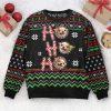 Ugly Christmas Sweater, Ho Ho Ho Custom Pixel Ugly Christmas Sweatshirt, Custom Face Sweatshirt For Christmas, Best Ugly Christmas Sweater