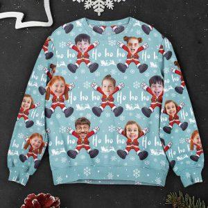 Ugly Christmas Sweater, Hohoho Custom Face Christmas&hellip;