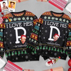 Ugly Christmas Sweater, I Love Her P&hellip;