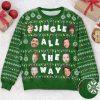 Ugly Christmas Sweater, It’s Not A Dad Bob It’s A Father Figure Santa Face, Personalized Photo Ugly Sweater, Best Ugly Christmas Sweater