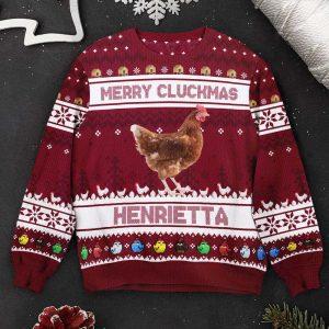 Ugly Christmas Sweater, Merry Cluckmas Chicken Farmers&hellip;