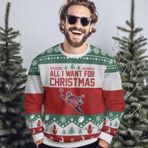 Ugly Christmas Sweater, More Time Play Football,&hellip;