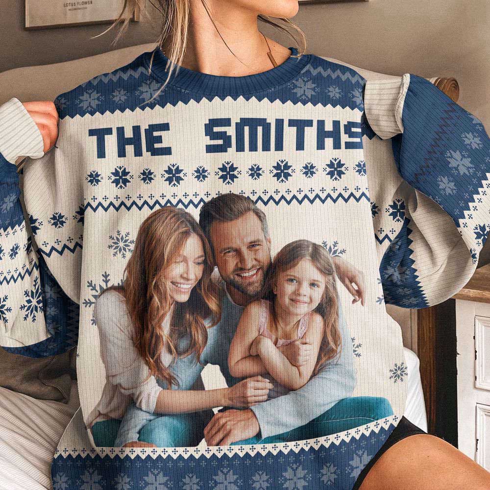 Ugly Christmas Sweater, The Family Ugly Sweater, Personalized Photo Ugly Sweater, Best Ugly Christmas Sweater