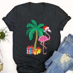 Ugly Christmas T Shirt, Pink Flamingo Christmas&hellip;