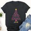 Ugly Christmas T Shirt, Pink Flamingo Christmas Palm Tree Tropical Xmas Funny T Shirt, Christmas Tshirt Designs