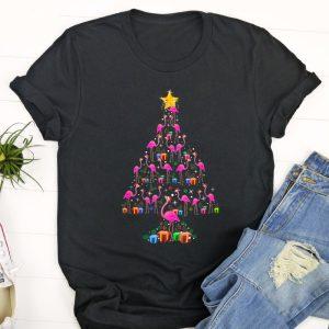 Ugly Christmas T Shirt, Pink Flamingo Christmas&hellip;