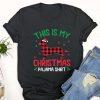 Ugly Christmas T Shirt, Pink Flamingo Christmas Tree Cute Flamingos Holiday Decor T Shirt, Christmas Tshirt Designs