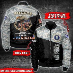 Us Air Force Bomber Jacket, Custom Rank… Us Air Force Bomber Jacket, Custom Rank…
