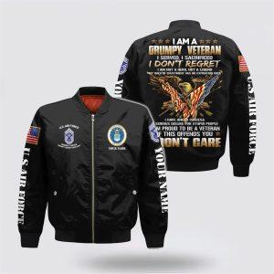 Us Air Force Bomber Jacket, Personalized Name… Us Air Force Bomber Jacket, Personalized Name…