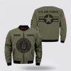 Us Air Force Bomber Jacket, Personalized Name Rank US Air Force Veteran Bomber Jacket With Your Military, Veteran Bomber Jacket