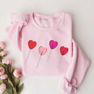 Valentines Sweatshirt, Candy Heart Sweatshirt, Heart Sucker Sweatshirt, Valentines Day Sweatshirt, Womens Valentines Sweatshirt