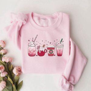 Valentines Sweatshirt, Coffee Sweatshirt, Couple Sweatshirt, Womens Valentines Sweatshirt