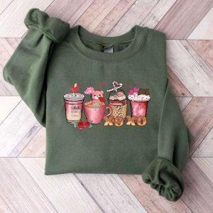 Valentines Sweatshirt Coffee Sweatshirt XOXO Sweatshirt Womens Valentines Sweatshirt 3 kqp5al.jpg
