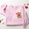 Valentines Sweatshirt, Cute Cat Valentine Sweatshirt, Cat Lover Valentine Sweatshirt, Womens Valentines Sweatshirt