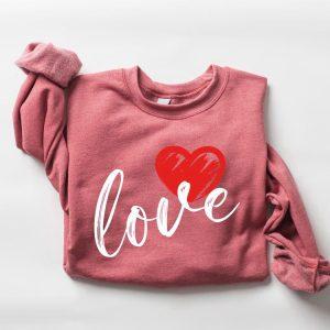 Valentines Sweatshirt Cute Love Sweatshirt Valentines Heart Sweatshirt Women Valentine Gift Womens Valentines Sweatshirt 6 bmr968.jpg